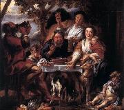 Eating Man f JORDAENS, Jacob